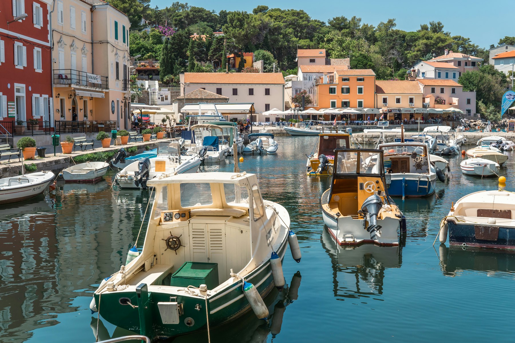 Quiet Adriatic harbour near Dubrovnik